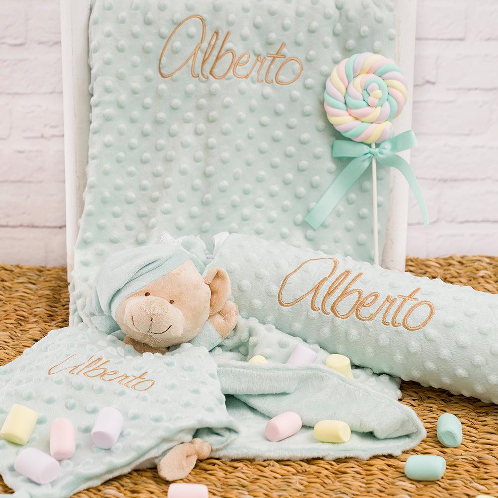 Manta y Doudou y Caramelo 3 piezas Basic Nanetes - Nanetes #